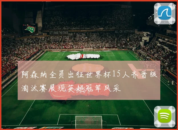 阿森纳全员出征世界杯15人齐晋级淘汰赛展现英超冠军风采